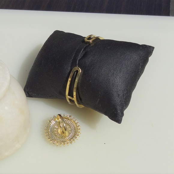 Boho Crystal RING BRACELET set - Picture 4 of 6